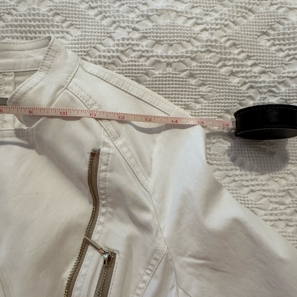 White House Black Market Faux Leather Moto Jacket - Picture 8 of 11